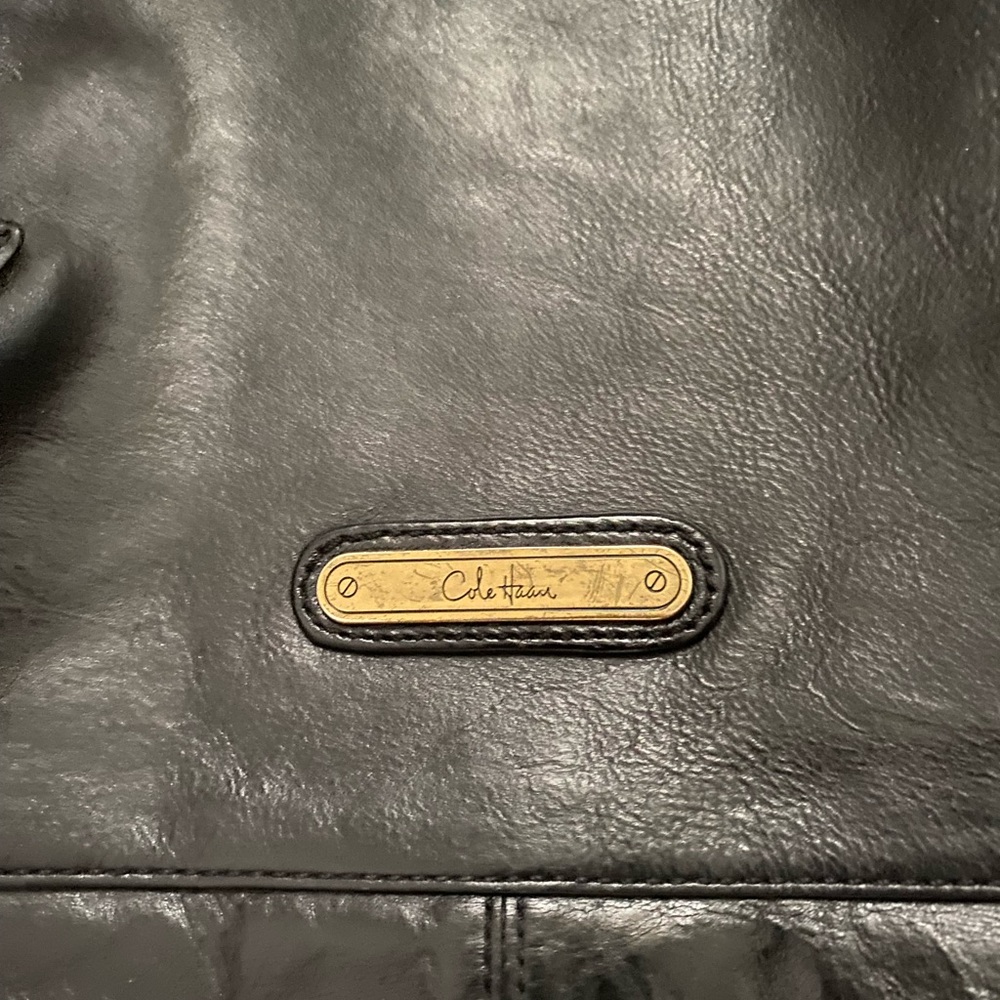 Cole Haan Black Leather Tote - Picture 4 of 4